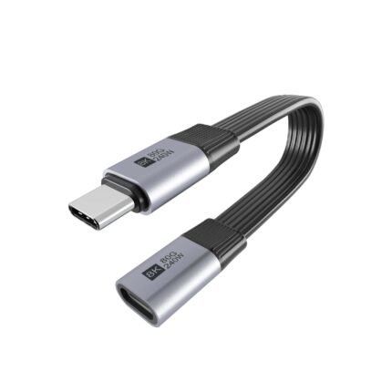 USB4 Full-featured flat 80G male to Female extension cable