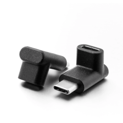 90 degree 100W USB-C Male To Female Adapter