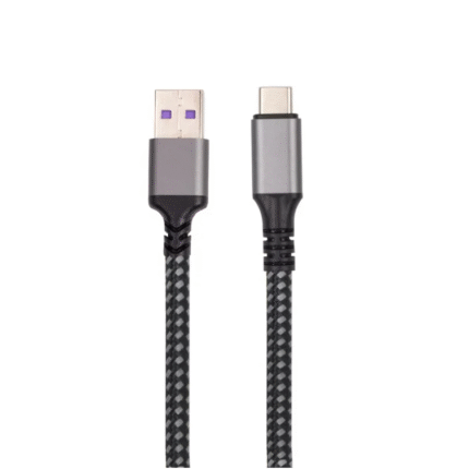 USB 2.0 USB A To C 100W Nylon Braid charging Cable support super fast charging