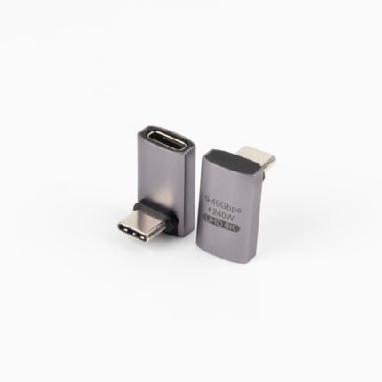 240W USB4 Thunderbolt 3/4 Up/Down Right Angle USB C Adapter