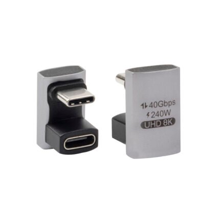 USB4 Thunderbolt 3/4 240W Full Featured 360 Degree Angle Adapter