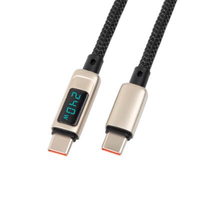 USB4 USB C LED 40Gbps 240W 8K Nylon Braid charging cable