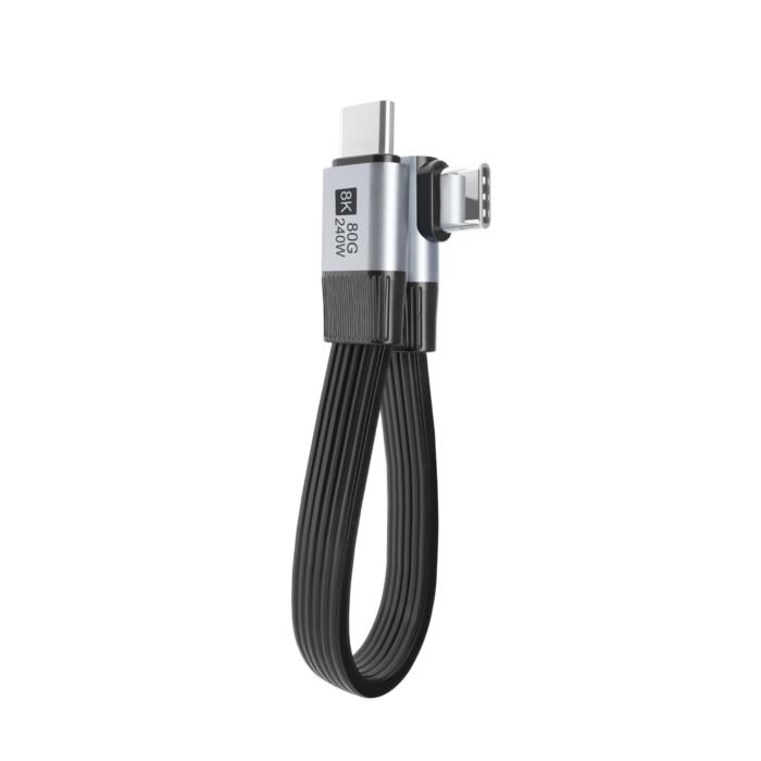 USB4 Full-featured flat cable 80G Angle side - Image 4