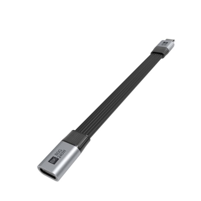 USB4 Full-featured flat 80G male to Female extension cable - Image 4