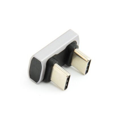 USB4 Thunderbolt 3/4 240W Full Featured 360 Degree male to male Angle Adapter