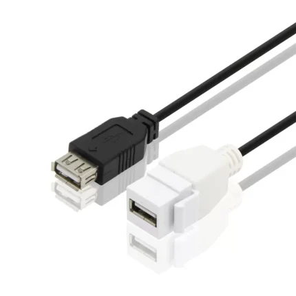 USB 2.0 Female to Female keystone cable